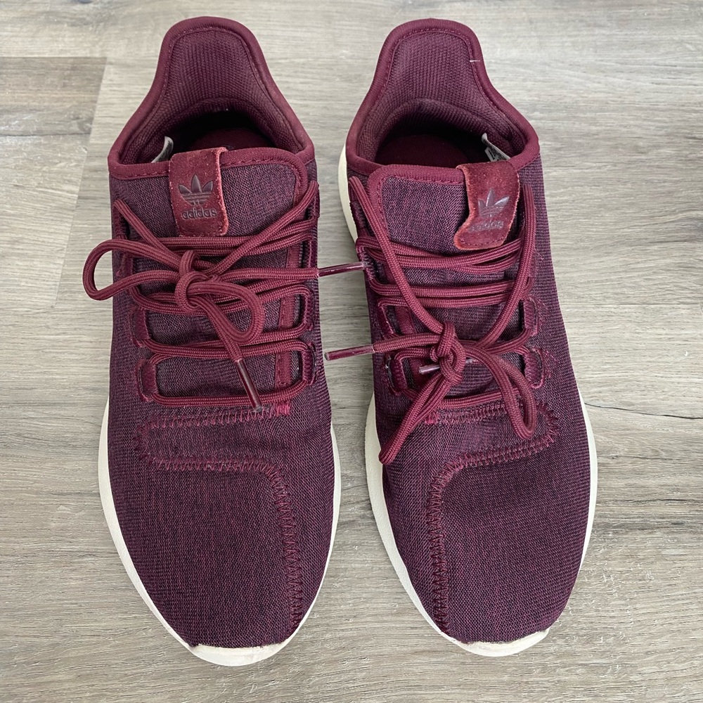 Adidas Burgundy Athletic Shoes